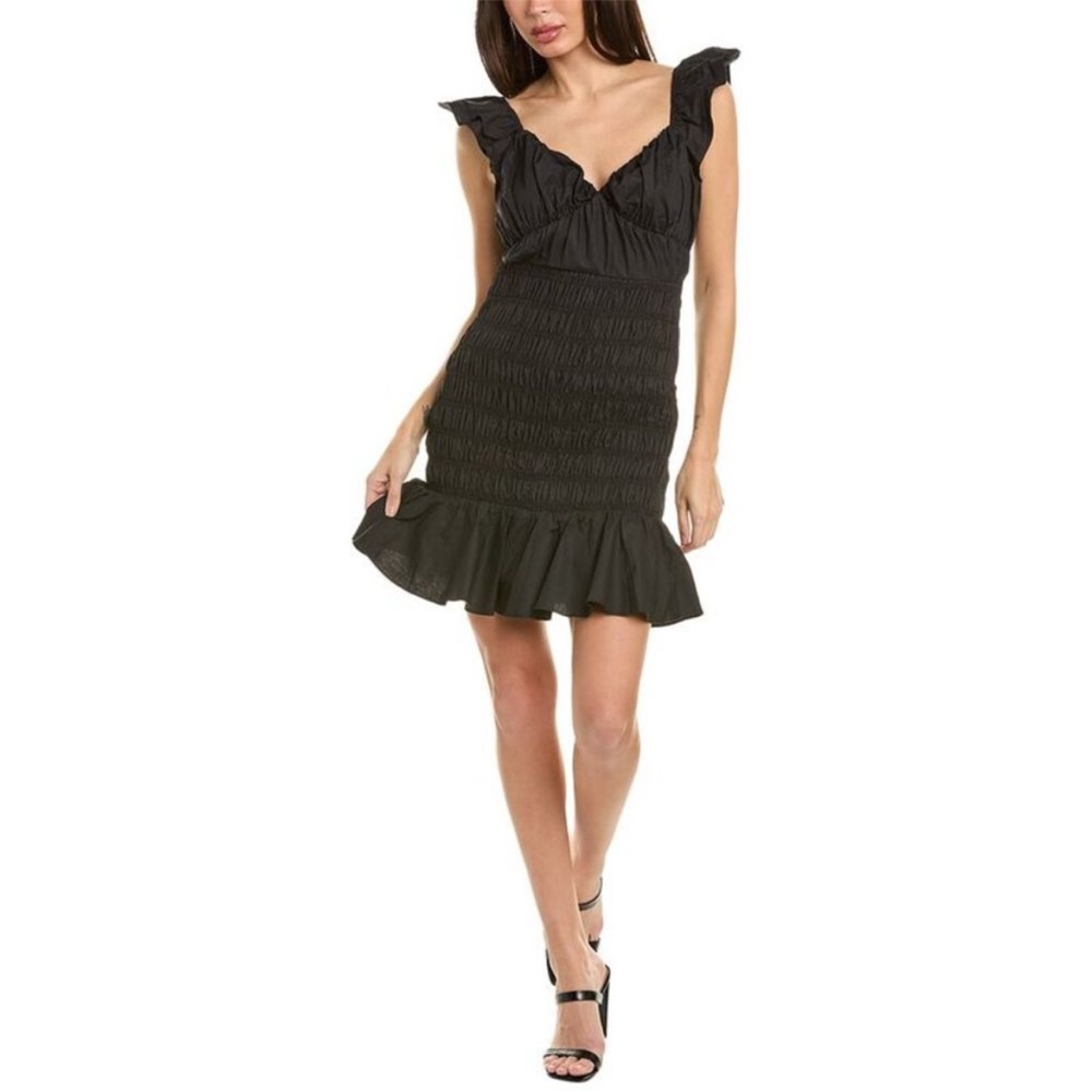 Endless Rose Ruffle Sleeve Black Mini Dress Size Medium